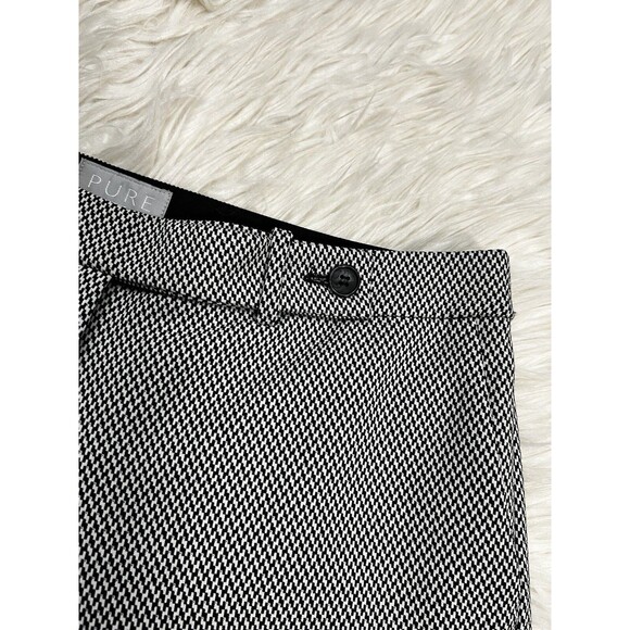 Pure Collection Houndstooth Wool Blend Ankle Trouser Tailored Career 8/10 - Picture 7 of 14